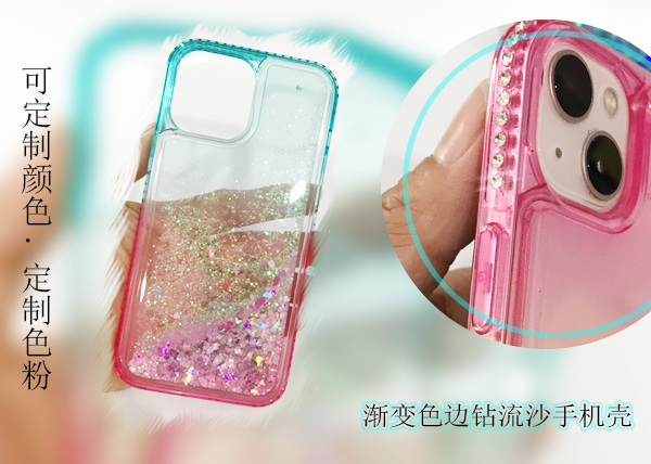 bing in side design.glitter case for apple iphone 13,13 pro
