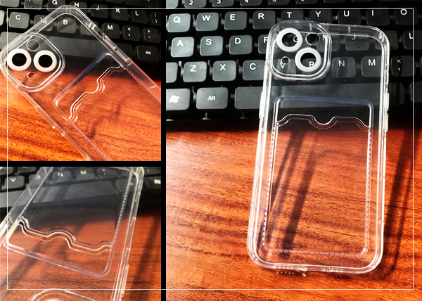 iphone 13 insert card clear phone case